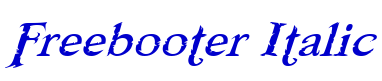 Freebooter Italic font